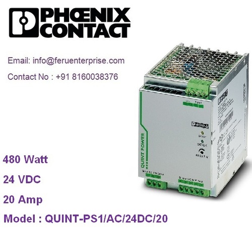QUINT-PS1AC24DC20 PHOENIX CONTACT SMPS Power Supply
