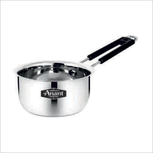 20G Belly Saucepan - Stainless Steel, Induction Bottom , Chrome Exterior Coating for Durable Kitchen Utility in Liquid Dish Preparation