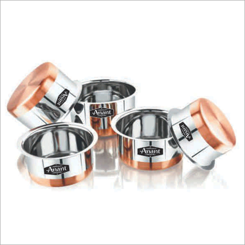Copper Bottom Flat Tope - Stainless Steel, Chrome Interior Coating | Copper Bottom Finish, Durable Metal Construction