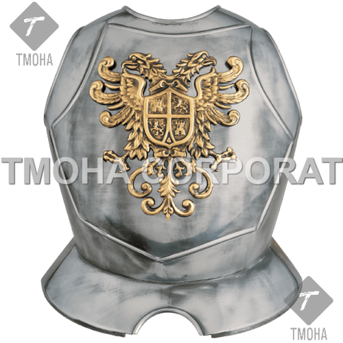 Medieval Wearable Breastplate Armor Suit Armor Jacket  Muscle Armor Steel Breastplate with Double Eagle Crest MJ0005