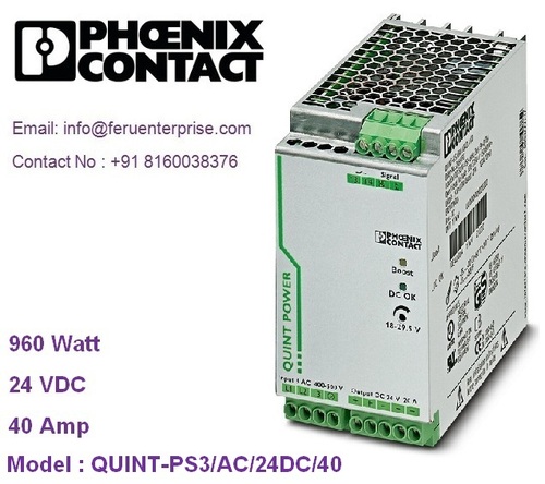 QUINT-PS3AC24DC40 PHOENIX CONTACT SMPS Power Supply