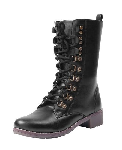 Ladies Black Stylish Leather Boots