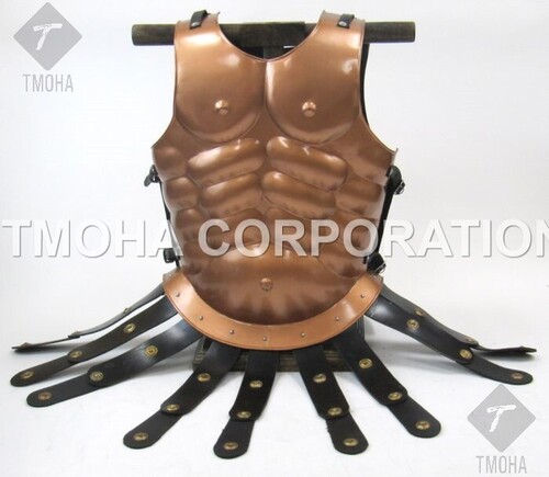 Medieval Wearable Breastplate Armor Suit Armor Jacket Muscle Armor Cuirass (Bronze Color) MJ0024