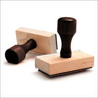 Wood Hand Stamp - High Quality Wood, Various Sizes Available | Ideal For Office Use