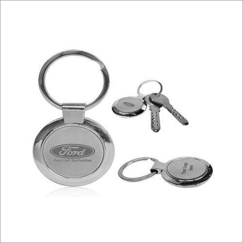 H-506 Round Shape Metal Keychain