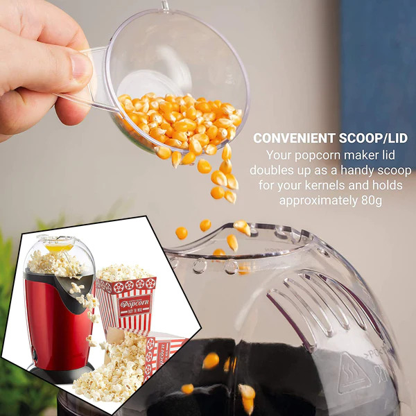 HOT AIR POPCORN  POPPER ELECTRIC MACHINE SNACK MAKER