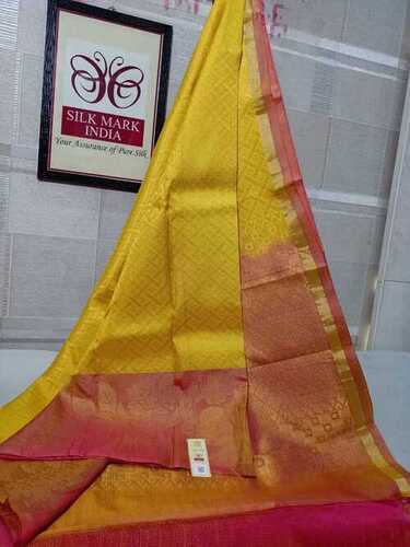 pure kanjivaram soft silk saree silver jarie