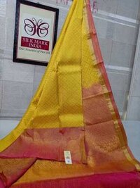 pure kanjivaram soft silk saree silver jarie