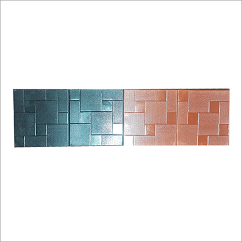 12x12 Inch Royal Design Parking Tile - Porcelain Material, 12x12 Inch Size, Red Color, 60 mm Thickness | Non-Slip, Gloss & Textured Finish, Full Body Tiles