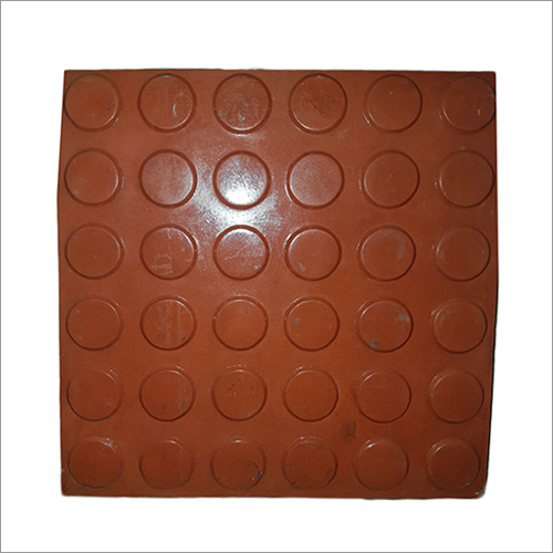 12x12 Inch Mourya Parking Tile - Concrete Material 60 Mm Thickness Red Color | Non-slip Surface High Mechanical Strength Resilient Design