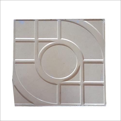 Doordarshan Parking Tile - Concrete, 12x12 Inch, Red, 60 mm Thickness | Rugged, Resilient, Non-Slip, Designed for Parking and Pedestrian Areas