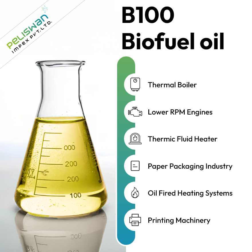 B100 Biodiesel Oil - Yellow, Industrial and Automobile Application | Effective for Fuel System Cleaning and Deposit Removal