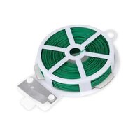 Plastic Twist Tie Wire Spool - Plastic, 12x8x12 Centimeters | Multicolor, Built-in Cutting Tool, Perfect For Gardening And Home Office Use