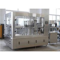 Automatic Juice Filling Machine - 120 Bottles/hour Capacity, Stainless Steel, Silver | Computerized Control, Electric Drive, 12-month Warranty