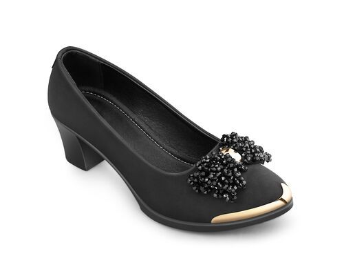 Ladies Black Heel Belly