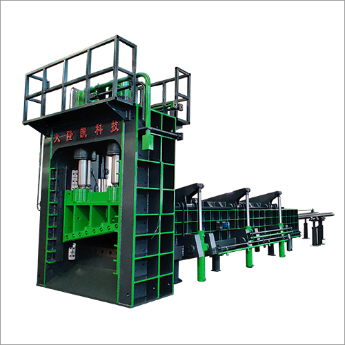Q91-500 Green Color Vetical Shear For Steel Scrap