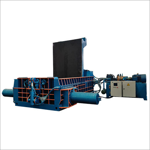 Four Side Compression Steel Scrap Baler - Color: Blue