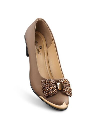 Ladies Brown Heel Bellies