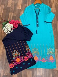 rayon kurtie and palazzo