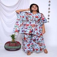 women kaftan plazzo set
