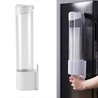 Cup Dispenser - Plastic, 39 Cm Height | Transparent Design For Easy Visibility