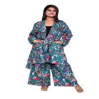 women kimono plazzo set