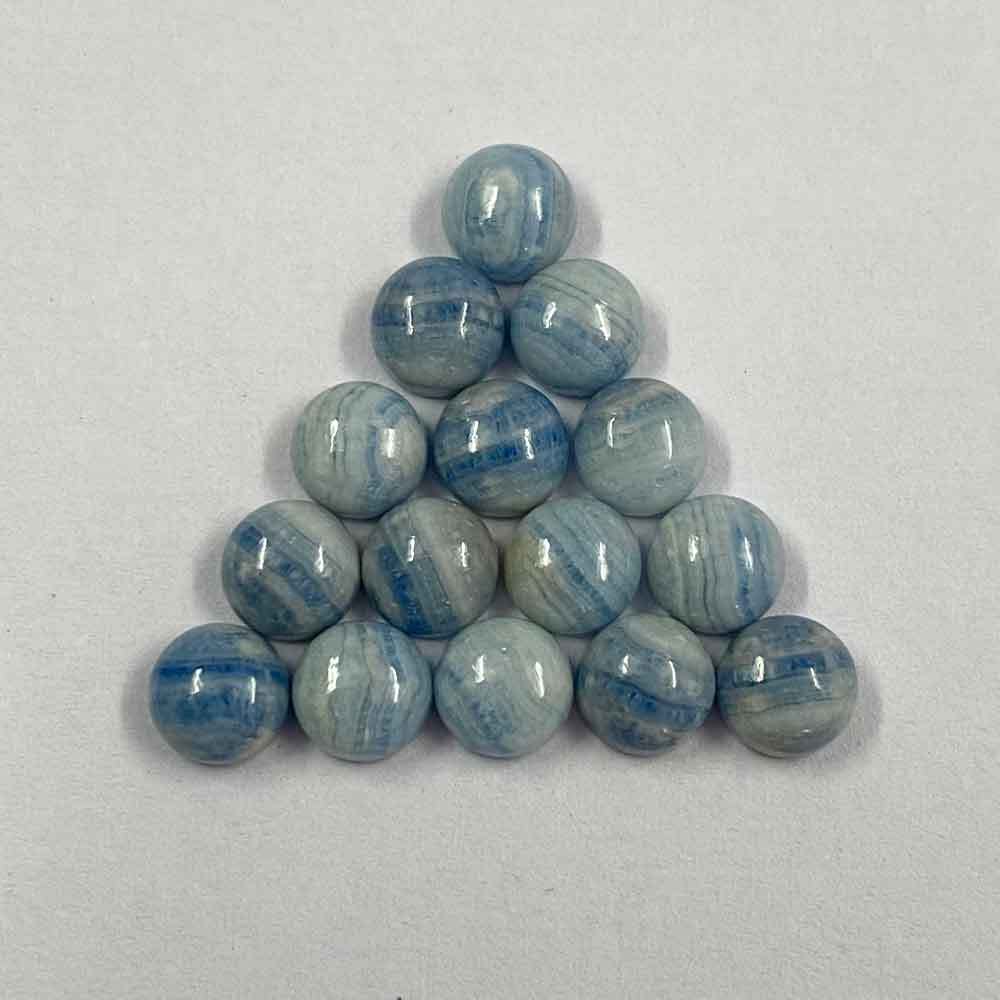 Blue Rhodochrosite Round Cabochon Loose Gemstones