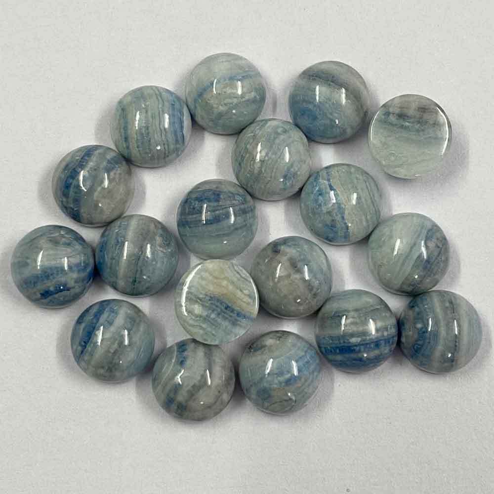 Blue Rhodochrosite Round Cabochon Loose Gemstones