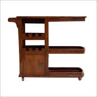 Wood Bar Trolley