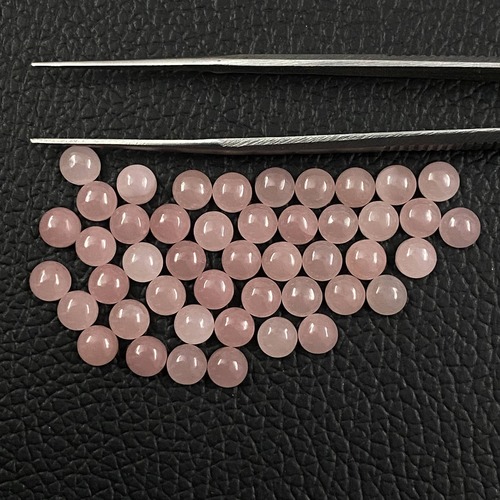 Guava Quartz Round Cabochon Loose Gemstones