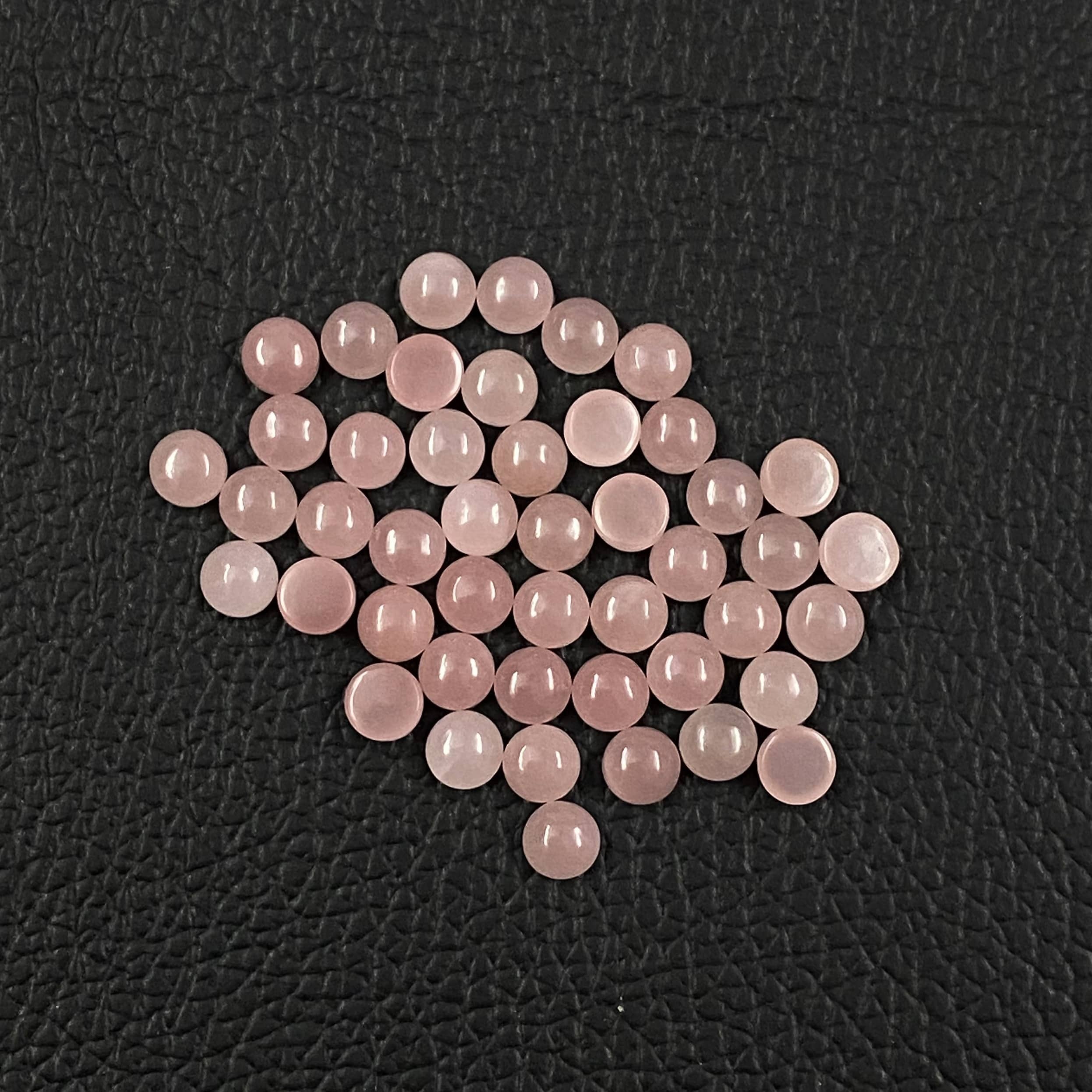 Guava Quartz Round Cabochon Loose Gemstones