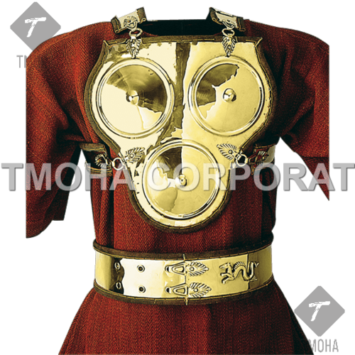 Medieval Wearable Breastplate Armor Suit Armor Jacket Muscle Armor Tri-Disc Armor and Belt MJ0057