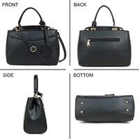 Handbag with crossbody adjustable shoulder strap