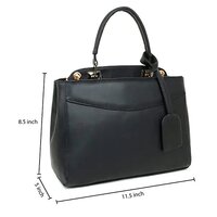 Handbag with crossbody adjustable shoulder strap