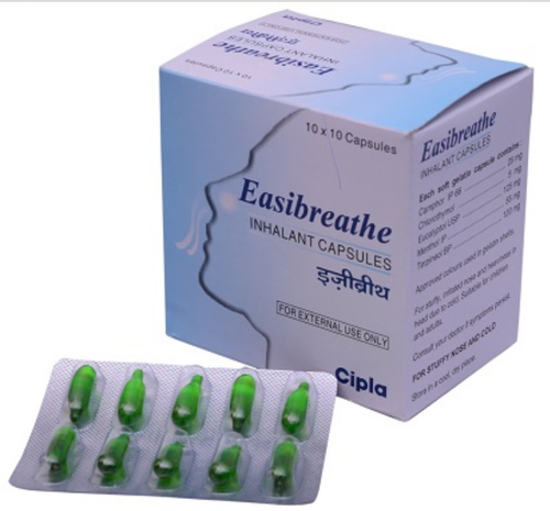 Camphor Chlorothymol Eucalyptus oil Menthol Terpineol Capsules