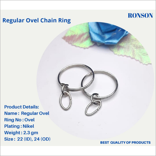 Keychain ring with Oval Jumpring