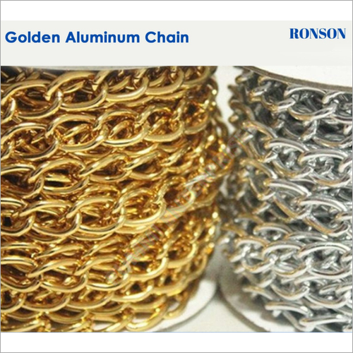 Golden and silver Aluminium Chain