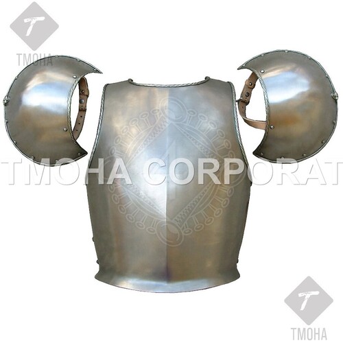 Medieval Wearable Breastplate Armor Suit Armor Jacket Muscle Armor Iron Breast Plate and Pauldrons MJ0064