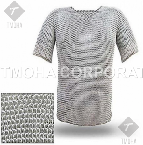 Medieval Chainmail Armor Suit Fully Wearable Skirt Templar Chain Mail Shirt MC0003