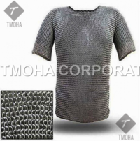 Medieval Chainmail Armor Suit Fully Wearable Skirt Templar Chain Mail Shirt MC0003