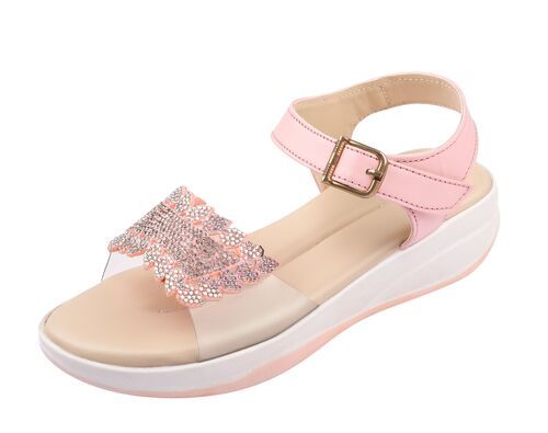 Girls Pink Stylish Slipper