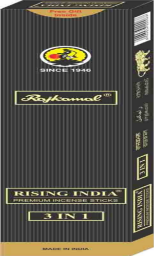 RAJKAMAL RISING INDIA 3 IN 1 AGARBATTI 16GM