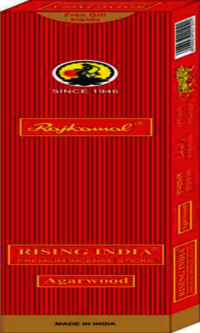 Black Rajkamal Rising India Agarwood Agarbatti 16gm