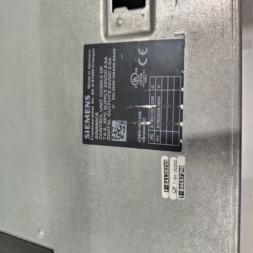 SIEMENS SINAMICS 6SL3040-1MA00-0AA0 CONTROL UNIT