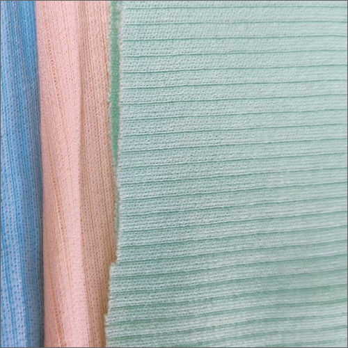 Multicolor Cotton Polyester Needle Drop Fabric