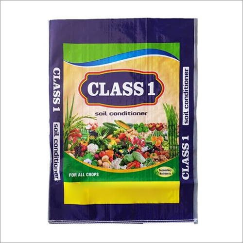 Printed BOPP Woven Crop Packaging Sack - BOPP Woven, 5kg Capacity, Blue Color | Strong & Durable, Custom Designs & Patterns Available