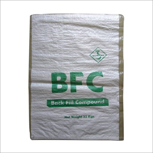 25 KG White HDPE Woven Laminated Sack - HDPE Woven Material, Rectangle Shape, Breathable & Eco-Friendly | Strong, Durable, Customizable Designs, Logos, Patterns, Sizes