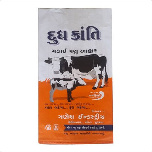 White Cattle Feed Laminated Pp Woven Sack