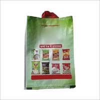 20 Kg Printed Bopp Woven Bag - Light Green Rectangle Design | Strong & Durable, Customized Patterns, Load Capacity 20 Kilograms