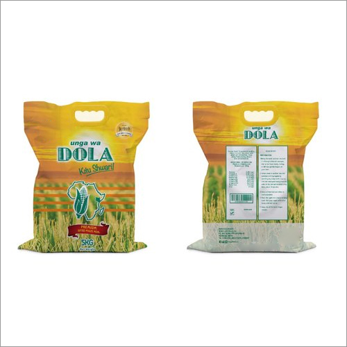 Yellow PP Woven Packaging Bag - PP Woven Material, 5kg Capacity, Yellow Color | Customizable Designs, Strong & Durable, Printed Options Available